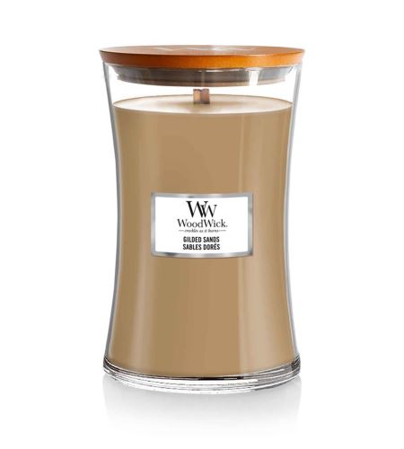 Woodwick Gilded Sands ароматна свещ с дървен фитил 609,5 гр