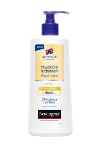 Neutrogena Norwegian Formula Deep Moisture дълбоко овлажняващ лосион за тяло с масло за суха кожа за жени 400 мл