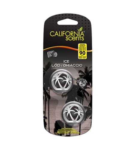 California Scents Mini Diffuser Ice aроматизатор за автомобил 2 x 3 мл