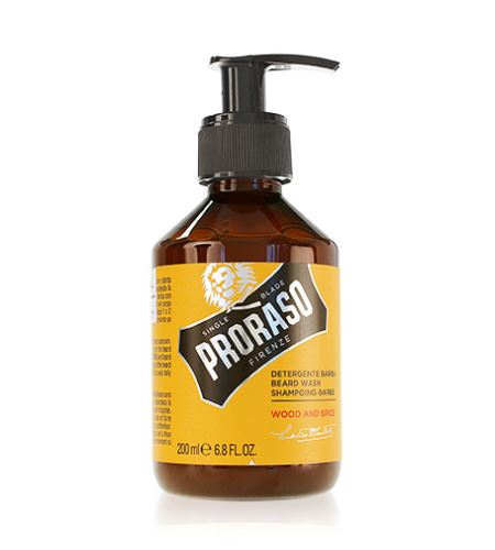 PRORASO Wood And Spice шампоан за брада за мъже 200 мл