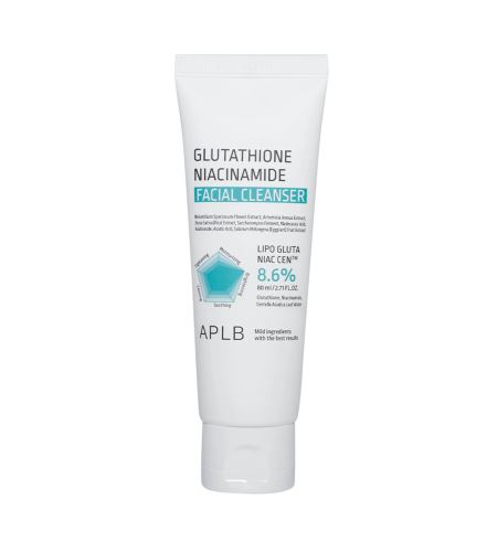 APLB Glutathione Niacinamide Facial Cleanser освежаваща пяна за почистване 80 мл