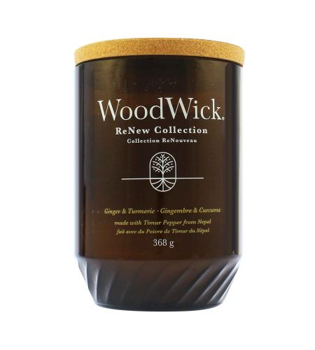 WoodWick ReNew Ginger & Turmeric голяма свещ 368 гр