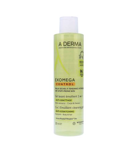 A-derma Exomega Control 2в1 Хидратиращ и измиващ гел