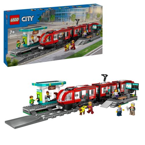 LEGO® City 60423 Трамвай и гара в центъра на града