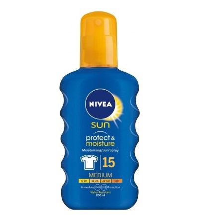 Nivea Sun Protect & Moisture спрей за загар 200 мл