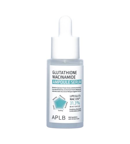 APLB Glutathione Niacinamide Ampoule Serum освежаващ серум за кожата 40 мл