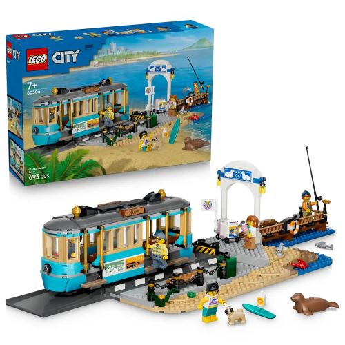 LEGO® City Класически плажен трамвай - играчки с влакове 60506