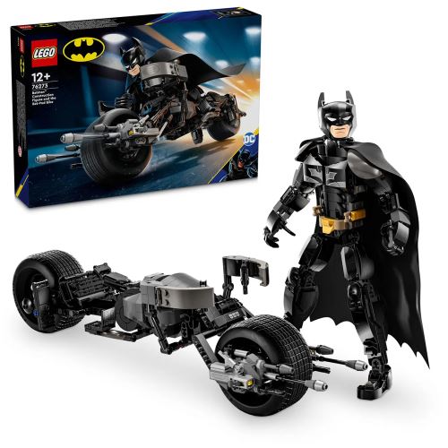 LEGO® DC Batman™ 76273 Фигура за изграждане Батман и мотоциклет