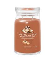 Yankee Candle Pumpkin Cinnamon Swirl голяма свещ с надпис 567 гр
