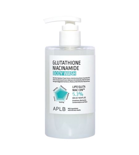 APLB Glutathione Niacinamide Body Wash хидратиращ и освежаващ душ гел 300 мл