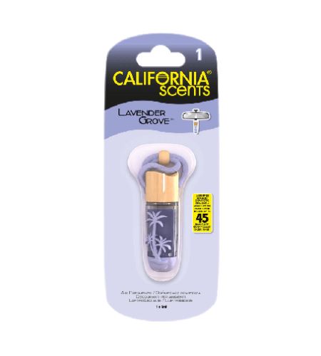 California Scents Hanging Vial Lavender Grove aроматизатор за автомобил 5 мл