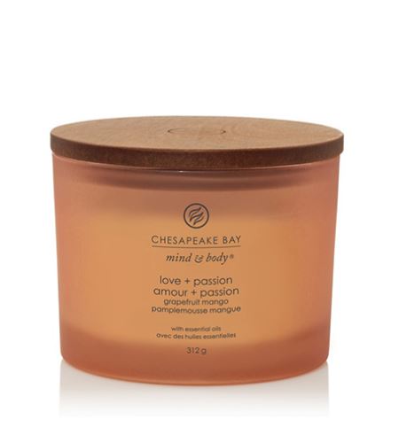 Chesapeake Bay Love + Passion ароматна свещ с 3 фитила 312 гр