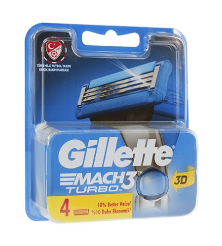 Gillette Mach3 Turbo сменяеми глави за мъже