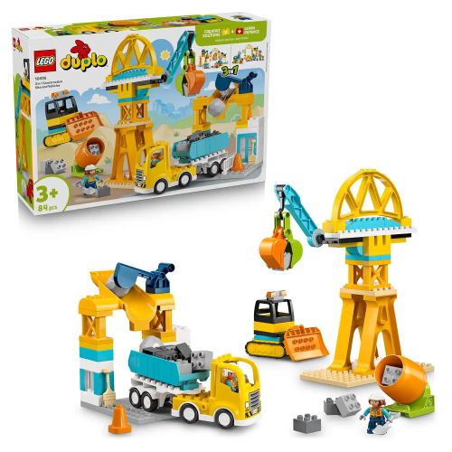 LEGO® DUPLO® 10476 Строителна площадка и машини „3 в 1“