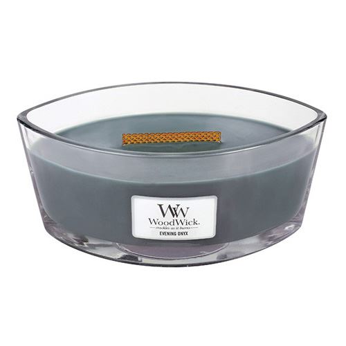 WoodWick Evening Onyx ароматна свещ с дървен фитил 453,6 гр