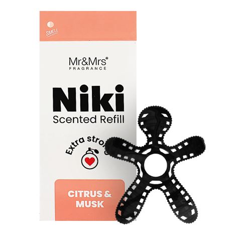 Mr&Mrs Fragrance Niki Citrus & Musk пълнене aроматизатор за автомобил