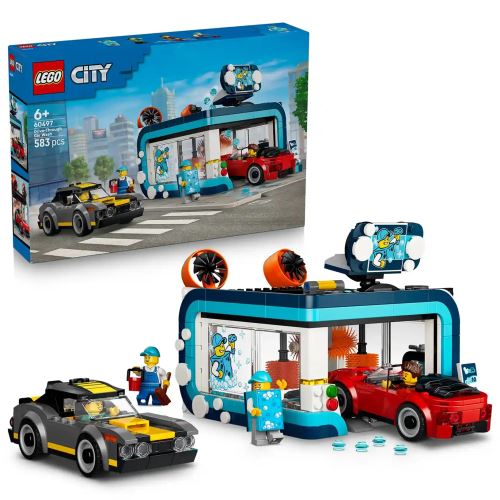 LEGO® City Автомивка с преминаване на колата - комплект за сглобяване 60497