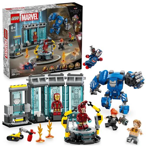 LEGO® ǀ Marvel 76315 Лабораторията на Железния човек: Зала с брони