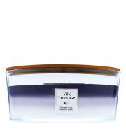 WoodWick Trilogy Evening Luxe ароматна свещ с дървен фитил 453,6 гр