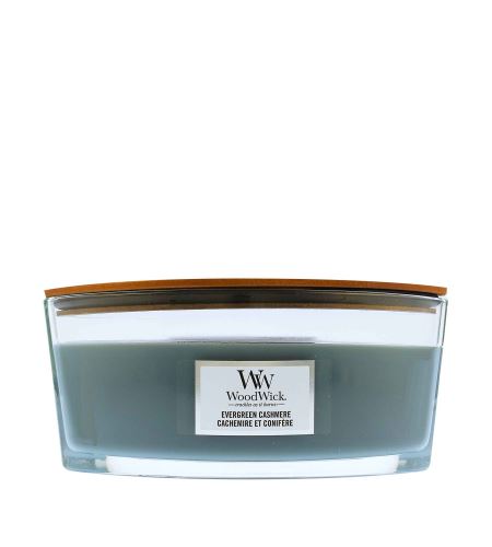 WoodWick Evergreen Cashmere ароматна свещ с дървен фитил 453,6 гр