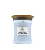 WoodWick Sagewood &amp; Seagrass ароматна свещ с дървен фитил 275 гр