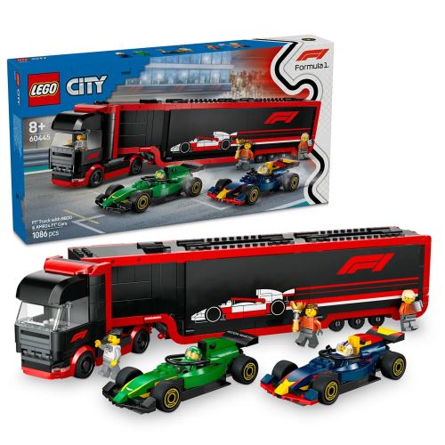 LEGO® City 60445 Камион от F1® с коли RB20 и AMR24 от F1®