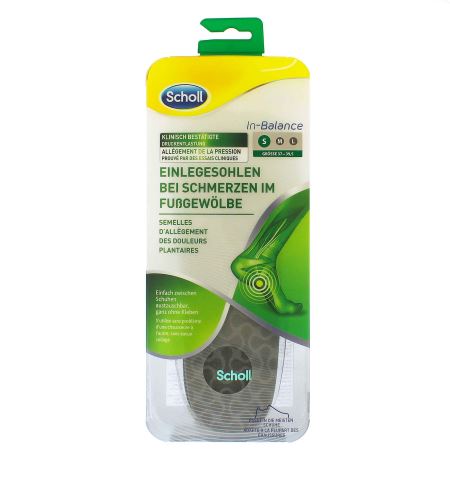 Scholl In-Balance Arch Pain Relief Insole Small стелки за обувки 1 бр