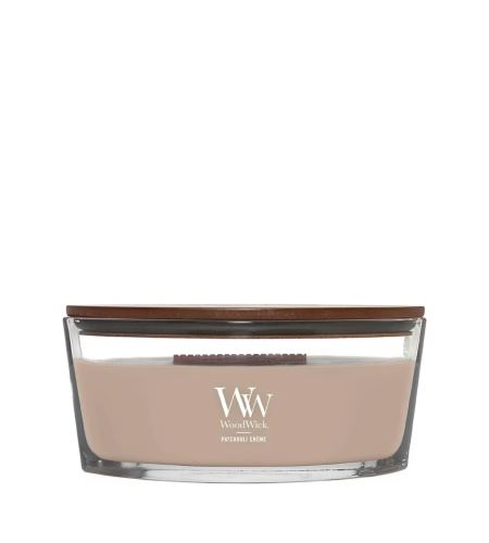 WoodWick Patchouli Créme ароматна свещ с дървен фитил 453,6 гр