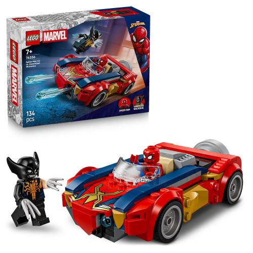 LEGO® ǀ Marvel 76336 Спайдърмен с кола срещу Венъм във Върколака