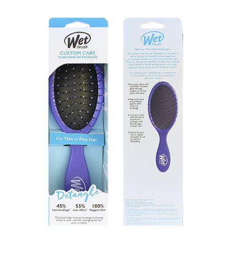 Wet Brush Custom Care Thin Hair Detangler Четка за коса Purple