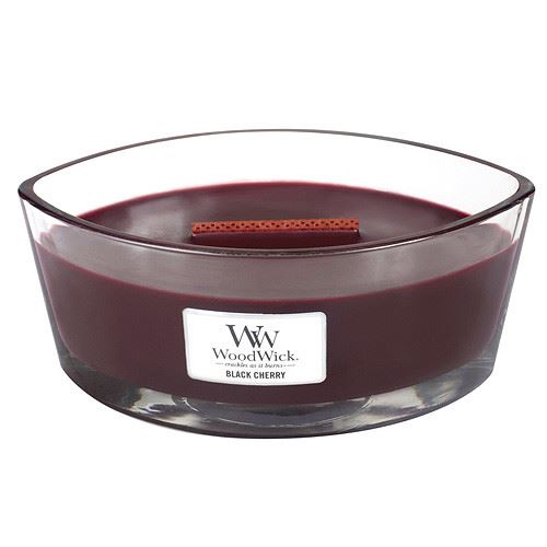 WoodWick Black Cherry ароматна свещ с дървен фитил 453,6 гр