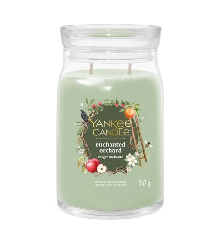 Yankee Candle Enchanted Orchard голяма свещ с надпис 567 гр