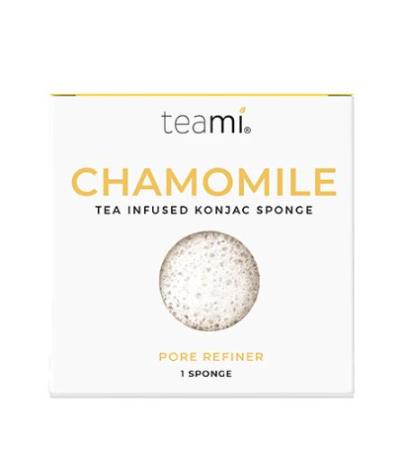 Teami Chamomile Tea Infused Konjac Sponge Почистващи гъбички на лице