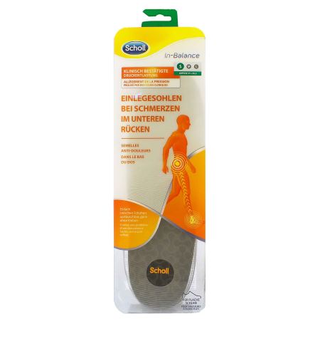 Scholl In-Balance Lower Back Pain Relief Insole Small вложки за обувки 1 бр