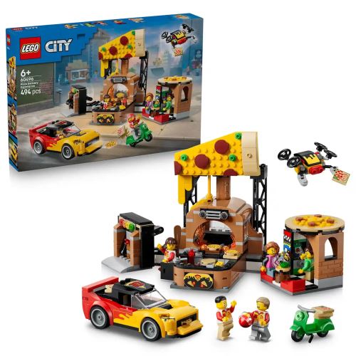 LEGO® City Доставка на пица с превозни средства - 60496