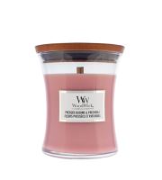 WoodWick Pressed Blooms &amp; Patchouli ароматна свещ с дървен фитил 275 гр