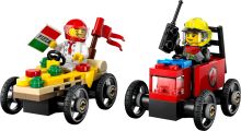 LEGO® City 60458 Камион за пица срещу пожарна кола: комплект състезателни коли (2)