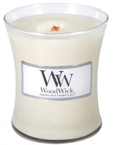 WoodWick Vanilla Bean ароматна свещ с дървен фитил 85 гр