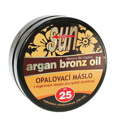 Vivaco SUN Argan Bronz Oil слънцезащитно масло с био арганово масло SPF 25 200 мл