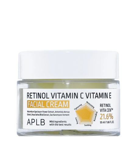 APLB Retinol Vitamin C Vitamin E Facial Cream анти-ейдж крем за кожа 55 мл