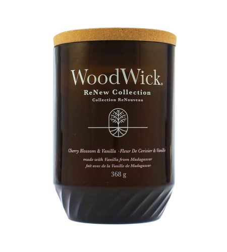 WoodWick ReNew Cherry Blossom & Vanilla голяма свещ 368 гр