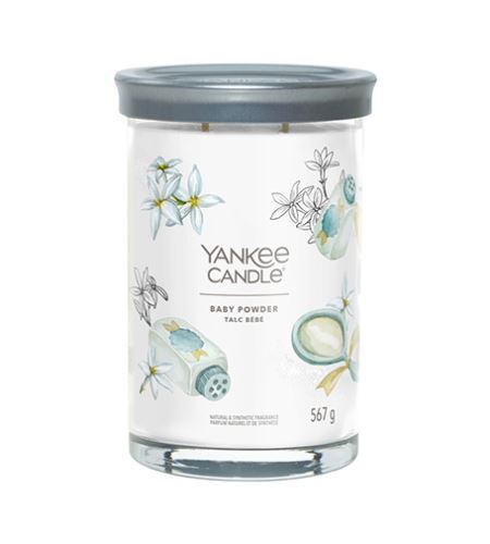 Yankee Candle Baby Powder голяма чаша с надпис 567 гр