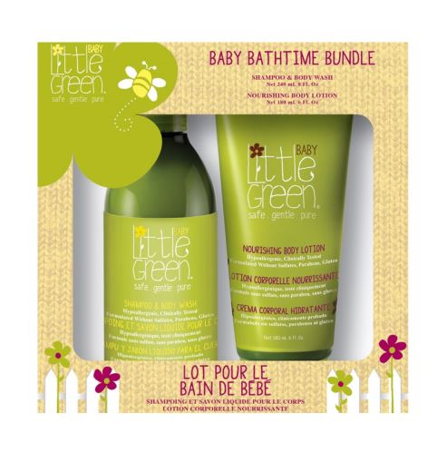 Little Green BABY Bathtime Bundle Box SET K (Shampoo & Shower Gel 240ml + Body Milk 180ml)