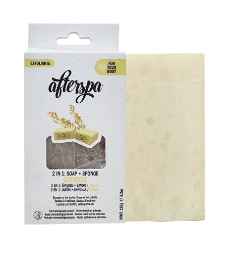 AfterSpa Oatmeal Soap Sponge многофункционална сапунена гъба 120 гр