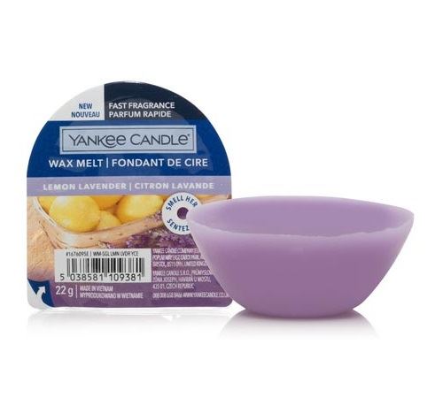 Yankee Candle Lemon Lavender ароматизиран восък 22 гр