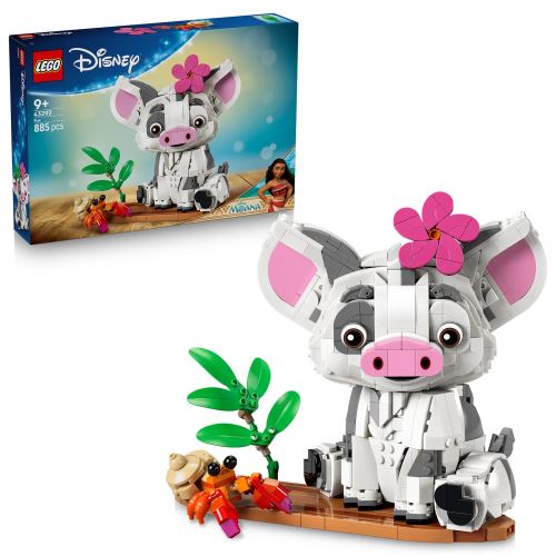 LEGO® ǀ Disney Смелата Ваяна - Пуа, играчка за конструиране с прасенце 43292