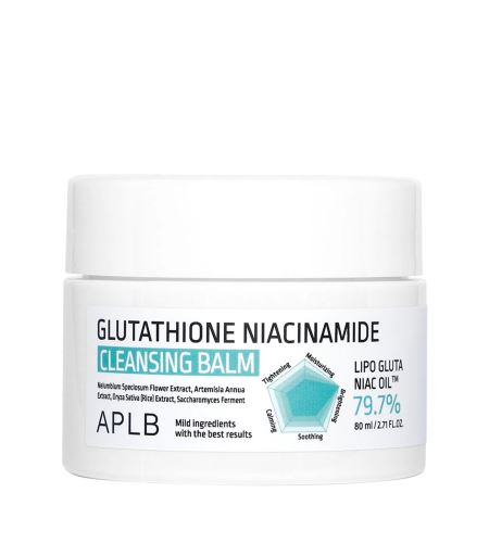 APLB Glutathione Niacinamide Cleansing Balm хидратиращо-осветяващ балсам за отстраняване на грим 80 мл