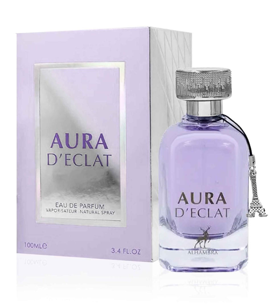 Aura D'eclat Eau de Parfum Spray by Maison Alhambra 3.4 oz