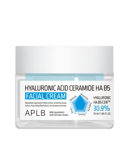 APLB Hyaluronic Acid Ceramide Ha B5 Facial Cream хидратиращ крем за кожа 55 мл