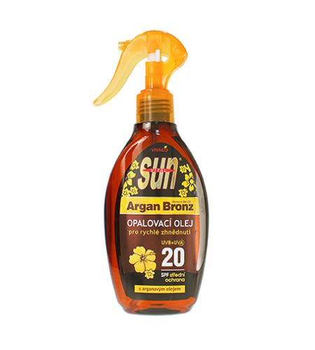 Vivaco SUN Argan Oil слънцезащитно масло с арганово масло SPF 20 200 мл